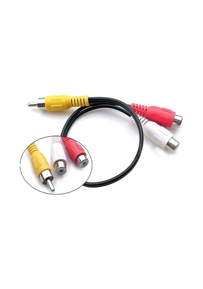 Anfi Y Kablo 1x Erkek RCA To 2x Dişi RCA Lale Kablosu