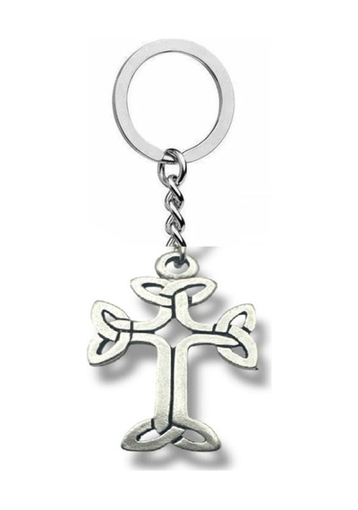 Kelt Haç Figürlü Metal Anahtarlık Unisex Antik & Gotik Aksesuar