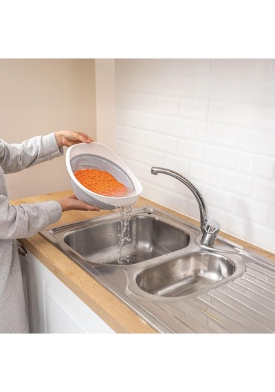 Katlanabilir Pratik Pirinç, Mercimek Süzgeci Yer Kaplamayan Katlanır Süzgeç Geniş Ve Kullanışlı Tasarım 30x25x15,5 Cm Diğer