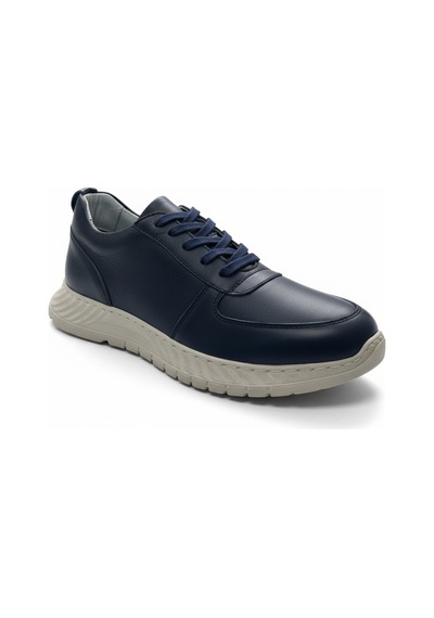 Dosa Shoes Kadın Deri Yandan Dikişli Ayakkabı Lacivert