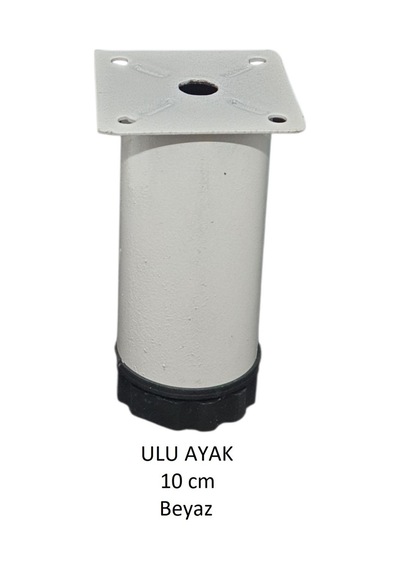Ulu Ayak 10cm Vidalar Dahil Beyaz Beyaz