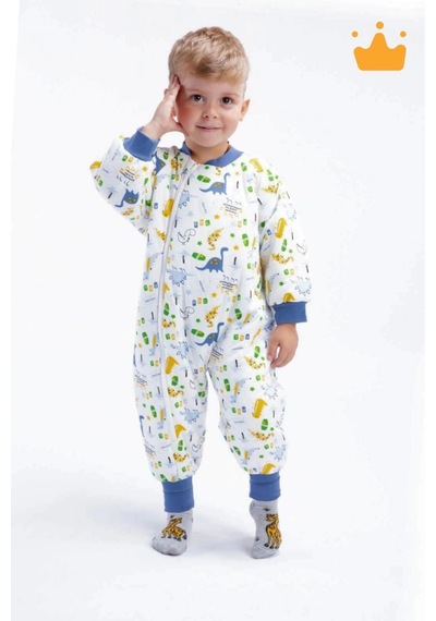 Babyhola 2-9 Yaş Kalın Elyaf Dolgulu 2.5 Tog Premium Kalite Çocuk Uyku Tulumu 23504 Mavi