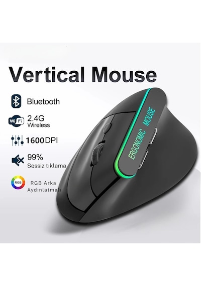 Monozone Ergonomik Kablosuz Mouse Rgb Işıklı Bluetooth Dikey Duruş Tasarımı Taşınabilir Sessiz Bt+2.4g Çift Modlu Ofis Oyun Evrensel Kullanım İçin Ergonomik Mouse Monozone Ergonomik Kablosuz Mouse Rgb Işıklı Bluetooth Dikey Duruş Tasarımı Taşınabilir Sessiz Bt+2.4g Çift Modlu Ofis Oyun Evrensel Kullanım İçin Ergonomik Mouse