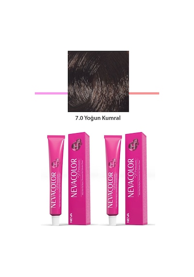 2 Li Set Premium 7.0 Yoğun Kumral - Kalıcı Saç Boyası 2 X 50 G Tüp