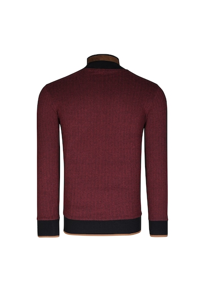 1039 Dewberry Erkek Sweatshırt-açık Desenli Bordo Açık Desenli Bordo