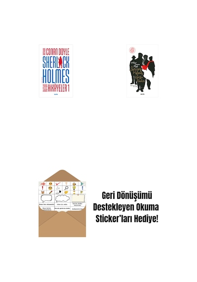 Sherlock Holmes - Bütün Hikayeler 1 Ciltli + Sherlock Holmes - Korku Vadisi + Okuma Sticker'ları