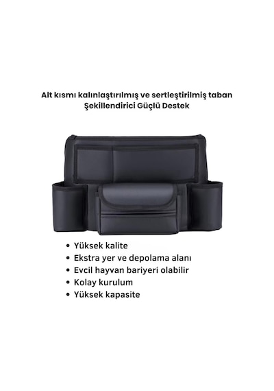 Coofbe Araç Koltuk Arası Organizer Çanta Araç Saklama Kutusu Bardak Tutucu Araç İçi Düzenleyici Çanta