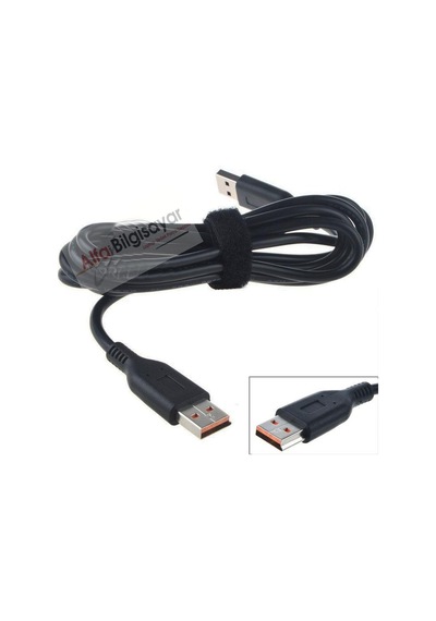 Alfabilgisayar Lenovo Uyumlu Yoga 900-13Isk Adaptör Şarj Kablosu Ek Kablo A++