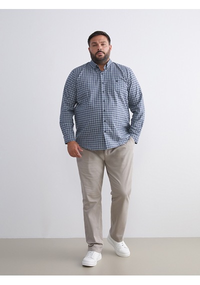 Lcwaıkıkı Classic Yeşil Regular Fit Uzun Kollu Ekose Oxford Erkek Gömlek
