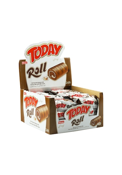 Today Swiss Roll Süt Kremalı Kek 35 Gr. 24 Adet (1 Kutu)