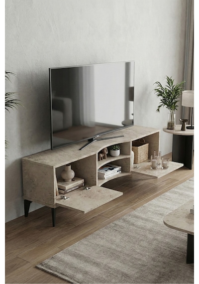 Ekru Tv Sehpası 160x35 Cm