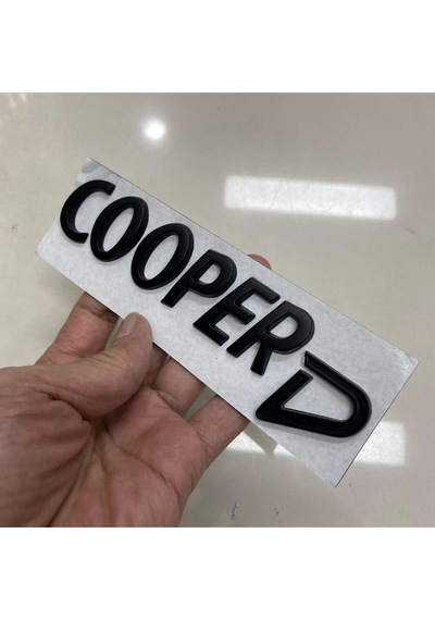Mini Cooper D Piano Black Bagaj Yazısı 3m 3d Abs