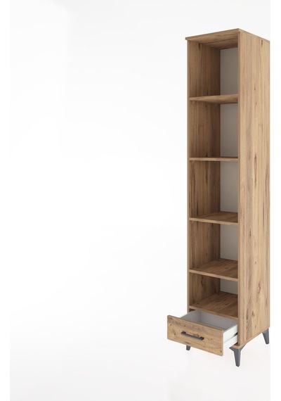Hyperion Dolap 5 Raflı Tek Çekmeceli 44x44x221 Çam-çam Çam