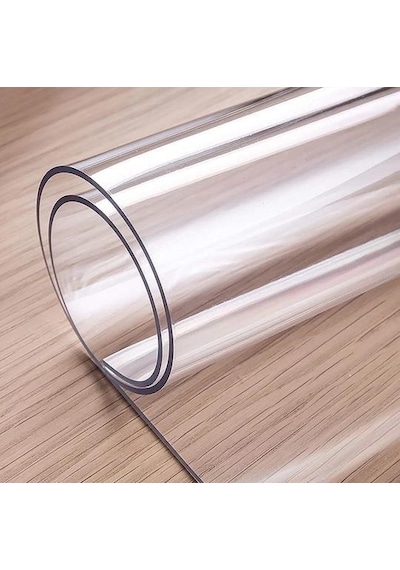 Şeffaf Pvc Masa ve Masa Örtüsü Koruyucu Mika Asetat Masa Örtüsü 1.2mm