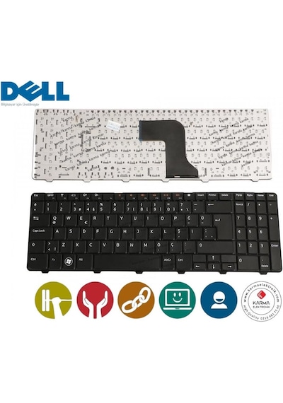 Dell Uyumlu 433Xp, 0433Xp, 09Gt99, 0Mvp96, 0R07R8 Notebook Klavyesi - 539630712