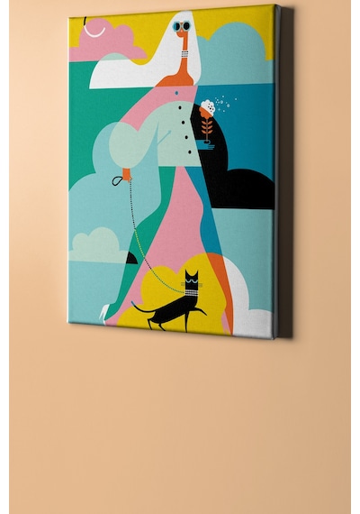 Webstyle Sayılarla Boyama Seti Çerçeveli Kasnaklı Zengin Kız 40x50 Cm
