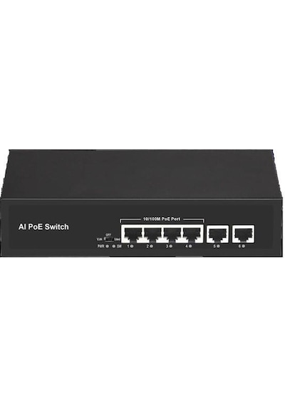 Ods 4port +2 Uplınk 60w Full Poe 08ods-4p2u 10/100 Yönetilemez Switch