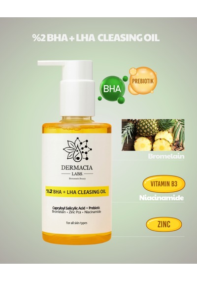 Bha +lha, Salisilik Asit, Siyah Nokta Karşıtı, Yüz Ve Vücut Arındırıcı Temizleme Yağı 200 Ml