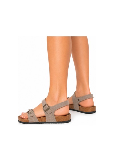 Dadwolf Rahat Taormına Leolı 1021077 Mayari Rio Kids Birkens Model Ortopedik Sandalet Vizon