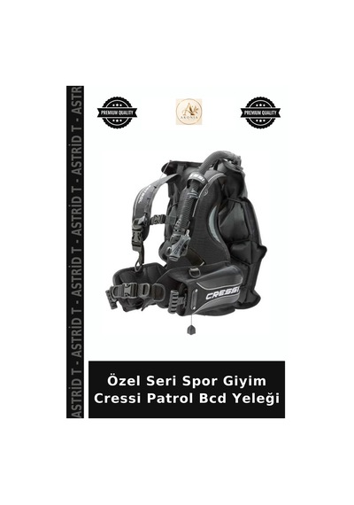 Özel Seri Spor Giyim Cressi Patrol Bcd Yeleği Mavi