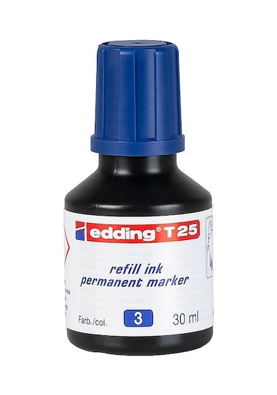 Edding T25 Mavi Permanent Mürekkeb  25Ml