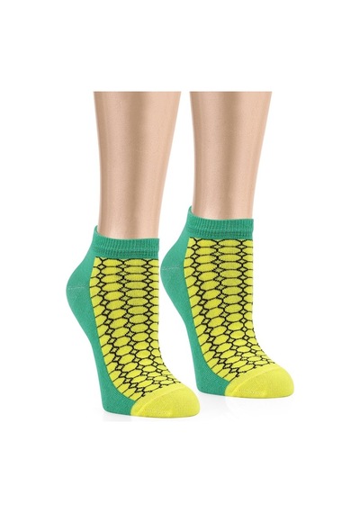 Ozzy Socks 5 Çift Eğlenceli Desenler Kadın Patik Çorap Ozzyp005-36 - 40 Çok Renkli
