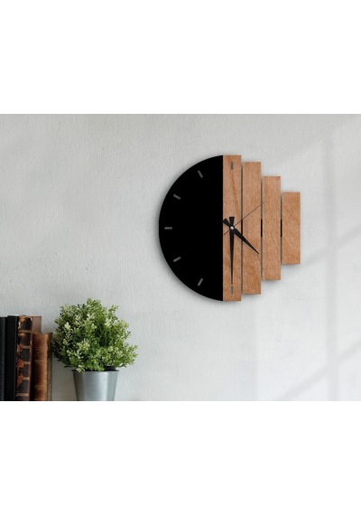Bk Home Dekoratif 45Cm Ahşap Duvar Saati-80