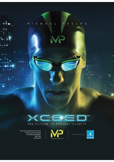 Aqua Sphere Michael Phelps Xceed Kadın Yüzme Gözlüğü - Pembe/siyah - Şeffaf Lens Açık Gri