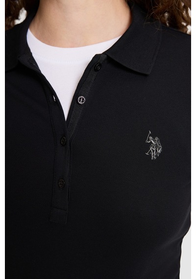 U.S. Polo Assn. Kadın Siyah Basic Sweatshirt 50326760 Vr046