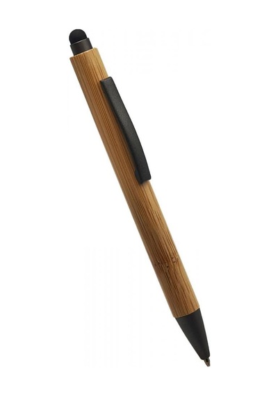 Kurumsal Hediye Toplantı Aracı Sunum Gereci Touchpen Tükenmez Kalem Dokunmatik Ekran Uyumlu Bambu
