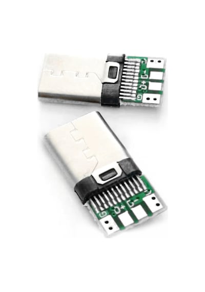 Type-C Şarj Soketi 24 Pin 5 Adet Siyah