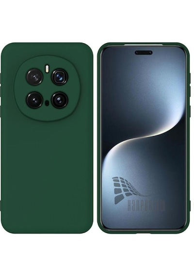 Honor Magic 7 Pro Uyumlu Silikon Kılıf - Kamera Korumalı Esnek Pastel Renk Kapak - Yeşil