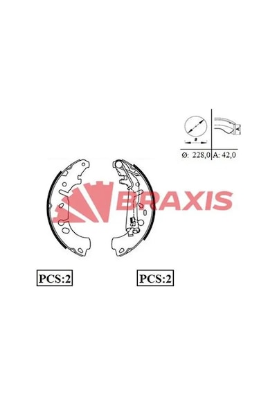 Braxıs Ac0072 Arka Fren Balatasi 4241n8 4241p0 4241p4