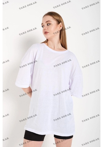 Startmore Kadın Beyaz Oversize Beyaz