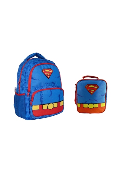 Superman Okul Çantası Ve Beslenme Çantası Çok Renkli