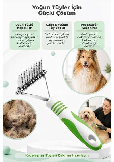 Andis 10 Bıçaklı Keçeleşmiş Kedi Ve Köpek Tüy Kesici Tarak