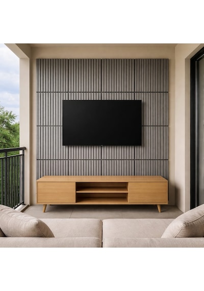 6 Adet 70x70 Ölçülerinde Kabartmalı 3d Kendinden Yapışkanlı Pvc Esnek Duvar Paneli Açık Gri - Siyah