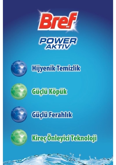 Bref WC Power Aktiv Duopack Katı Tuvalet Bloğu Çam 3 x 50 G + Okyanus Kokulu 2 x 50 G 5'li Set