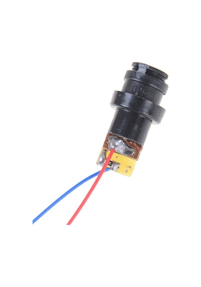 Kablolu Kırmızı Nokta Lazer Modül Plastik Kafa 5mw 650nm 3v 5v 6mm 15 Metre Mesafe Lazer Diyot Modül