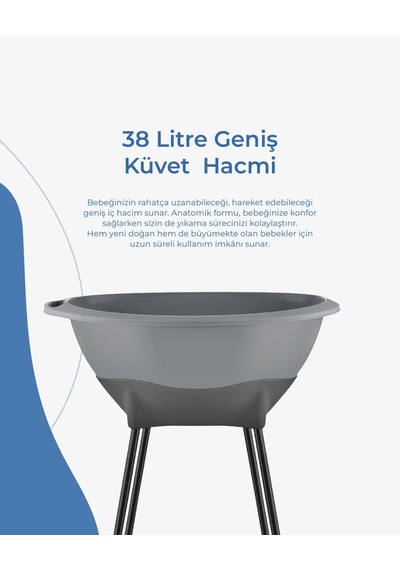 Babyjem Elegant Yenidoğan Bebek Banyo Küvet Seti Soft Yeşil