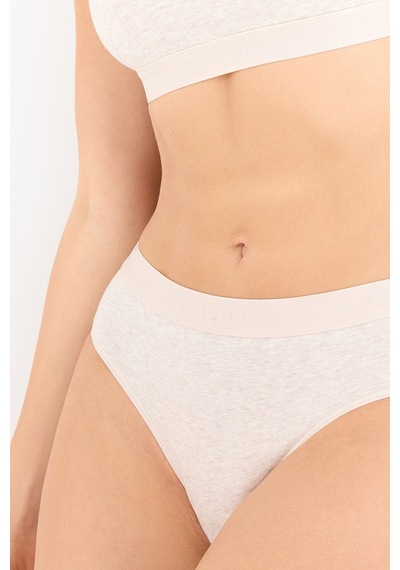 Naphor Touch Krem Yüksek Bel Slip Külot