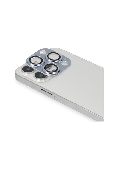 İphone 13 Pro Max Pers Alüminyum Kamera Lens - Sierra Blue