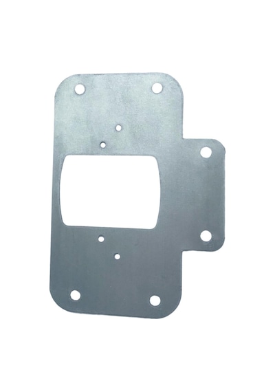 Dolap Kapak Taş Menteşe Tamir Sacı Pratik Onarım Kiti Krom Metal Yuva Tablası 6.5 X 9 Cm 6 Adet