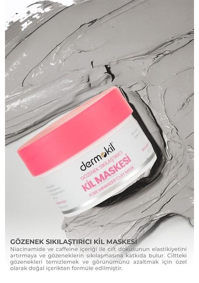 Dermokil Gözenek Sıkılaştırıcı Kil Maskesi 50 Ml X 2 Adet