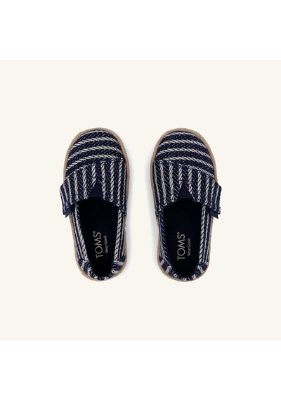 10023188 Navy Nautical Stripe Espadril Erkek Çocuk 10023186/20015668 10023188 Toms Alpargata Rope 2