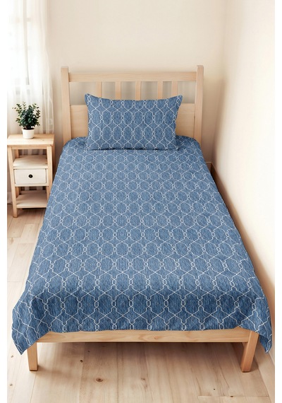 Mavi Geometrik Modern Tek Kişilik Pike Takımı - Beyaz Çizgili İskandinav 160x220 Cm Yatak Örtüsü Melez Adaçayı Dinginliği Mavi Geometrik Modern Tek Kişilik Pike Takımı - Beyaz Çizgili İskandinav 160x220 Cm Yatak Örtüsü Melez Adaçayı Dinginliği