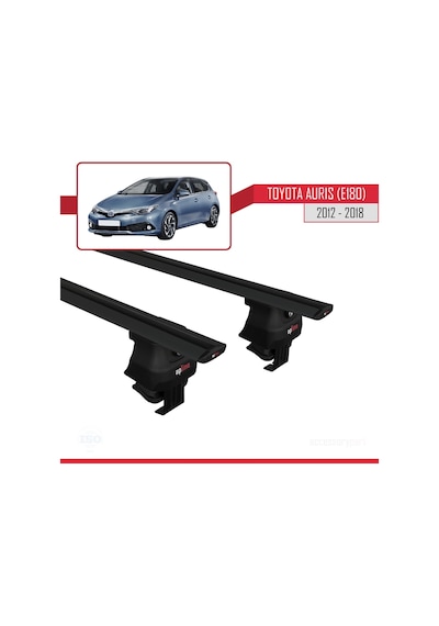 Toyota Auris / Corolla E180 2012-2018 Arası İle Uyumlu Ace-4 Ara Atkı Tavan Barı Siyah