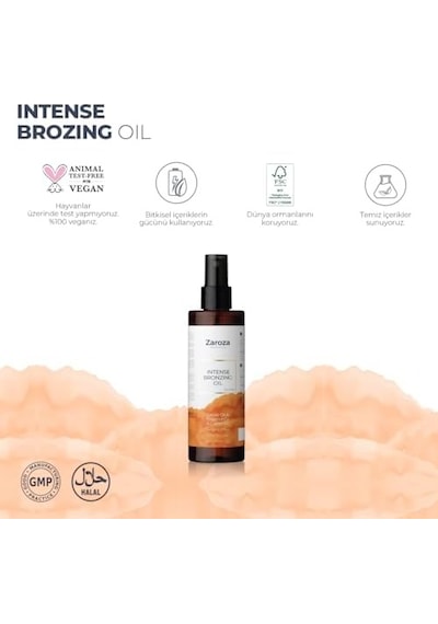 Zaroza Bronzlaştırıcı Yağ Havuç Hindistan Cevizi Kakao Yağı 200 Ml