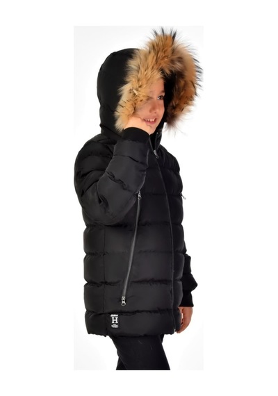 Benitto Kids Natürel Kürklü Erkek Çocuk Mont 51248-siyah Siyah