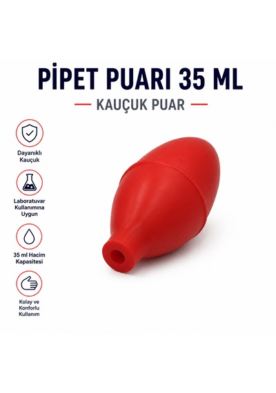 Pipet Puarı 35 Ml - Kauçuk Puar
